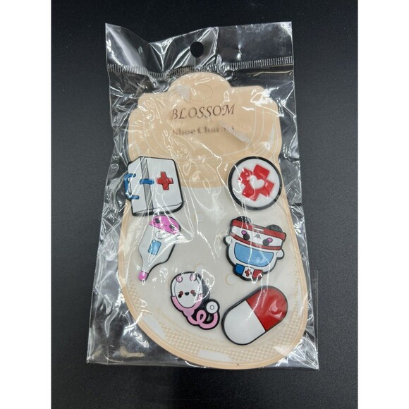 Blossom Nurse/Medical Shoe Charms (Jibbitz like for Crocs) - Picture 1 of 2